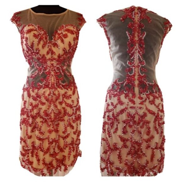 Luxury Designer Couture Prom Party Runway Wedding Evening Cocktail Glamour Dress - Picture 5 of 16